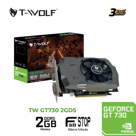 Card màn hình T-WOLF GT 730 2GB GDDR5 (HDMI, VGA, DVI)