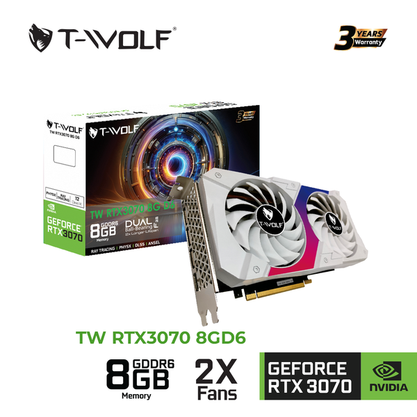 Card màn hình - Vga T-WOLF RTX 3070 8GB GDDR6 - Chính Hãng