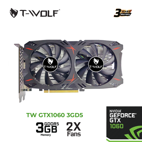 Card màn hình - Vga T-WOLF GTX 1060 3GB GDDR5 - Chính Hãng