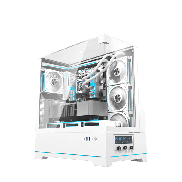 VỎ CASE MÁY TÍNH DARKFLASH DY450 Pro - Trắng | ATX, Chưa Kèm FAN