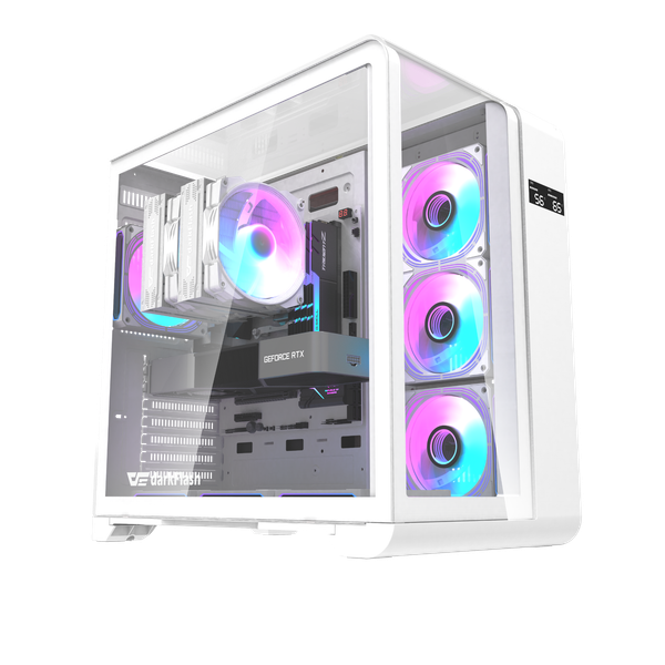 VỎ CASE MÁY TÍNH DARKFLASH L280 - Trắng | ATX, Chưa Kèm FAN