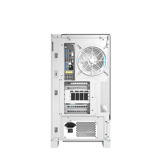 VỎ CASE MÁY TÍNH DARKFLASH DY450 Pro - Trắng | ATX, Chưa Kèm FAN