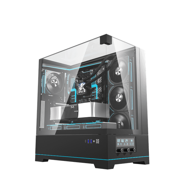VỎ CASE MÁY TÍNH DARKFLASH DY450 Pro - Đen | ATX, Chưa Kèm FAN