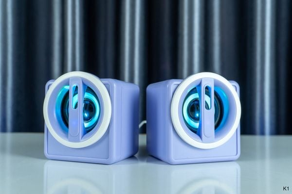 Loa để bàn máy vi tính K1 Mini - Có Đèn LED - Kết nối dây