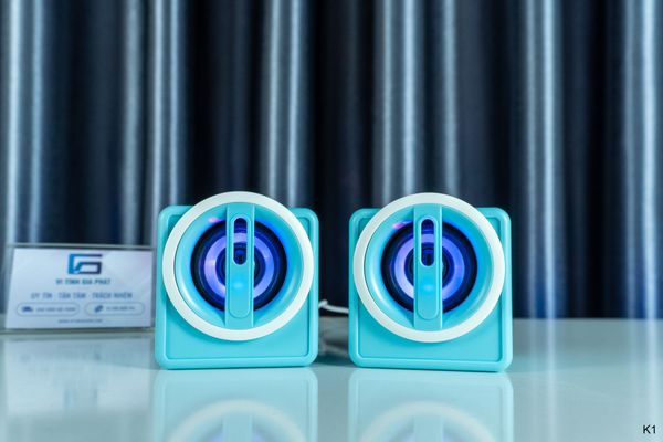 Loa để bàn máy vi tính K1 Mini - Có Đèn LED - Kết nối dây