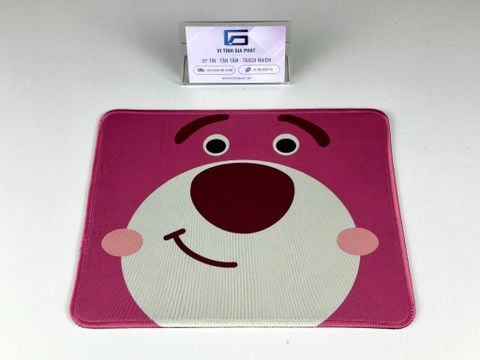 Lót chuột 25x20mm gấu dâu LOTSO màu hồng