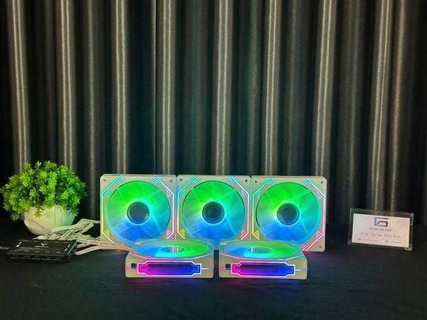 Bộ Kit 5 Fan F3 Led RGB sync hub - đã gồm hub + remote