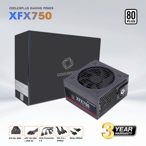 Bộ nguồn máy tính Cooler Plus SFX 750 - 80Plus White - Chính hãng