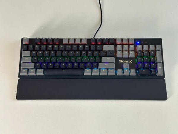 Bàn phím cơ Sorex SK105 - 104 key - Red Switch - Màu đen xám