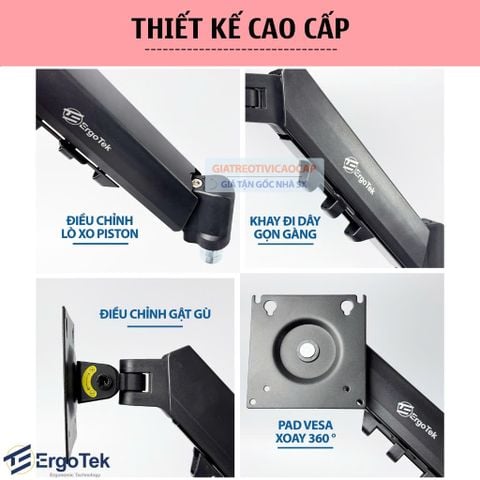 Giá treo màn hình Arm Ergotek EZ90 Pro (hỗ trợ màn 19