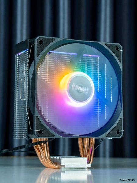 Tản nhiệt khí Tomato AM 404 LED RGB - Màu Đen