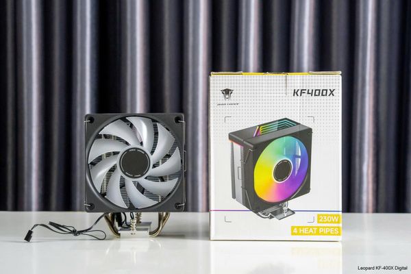 Tản nhiệt khí Leopard KF400X RGB - Black (Support 2011)