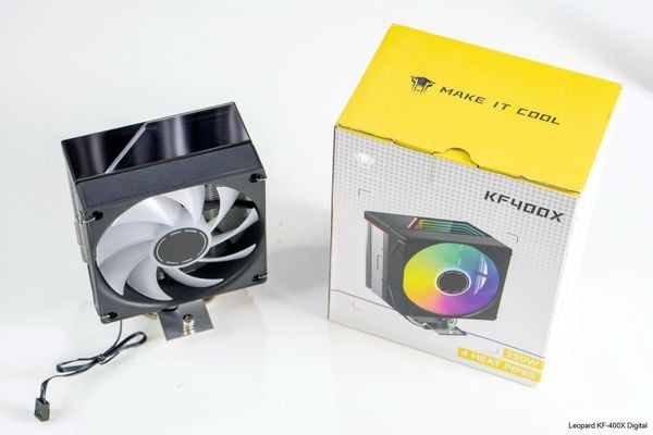 Tản nhiệt khí Leopard KF400X RGB - Black (Support 2011)