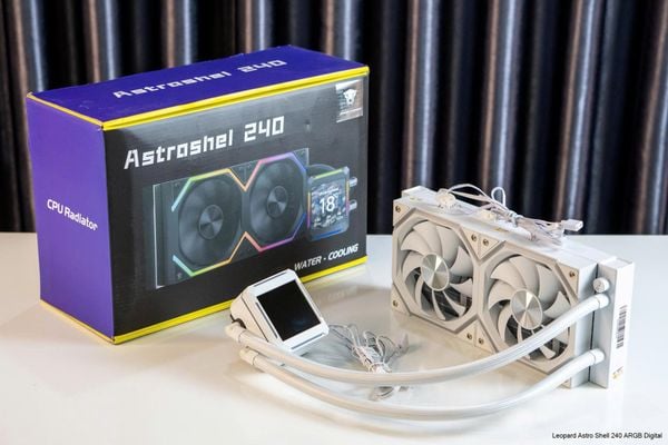 Tản nhiệt nước Leopard Astro Shel 240 ARGB Digital - Màu Trắng