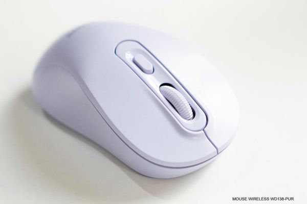 Chuột không dây JEDEL WD138 Bluetooth và Wireless (2.4GHz 4D, 1600DPI) - Màu Tím