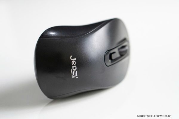 Chuột không dây JEDEL WD138 Bluetooth và Wireless (2.4GHz 4D, 1600DPI) - Màu Đen