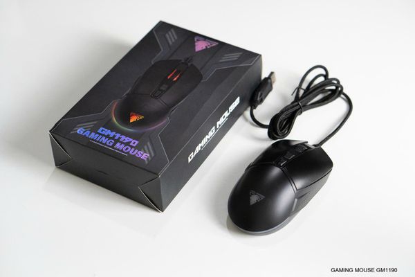Chuột Gaming có dây JEDEL GM1190 (7D, 3200DPI, 1.5m) - Màu Đen