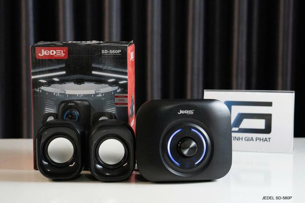 Loa máy tính công suất cao USB+3.5 JEDEL SD-560P - Màu Đen