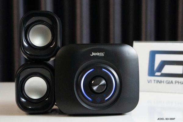 Loa máy tính công suất cao USB+3.5 JEDEL SD-560P - Màu Đen
