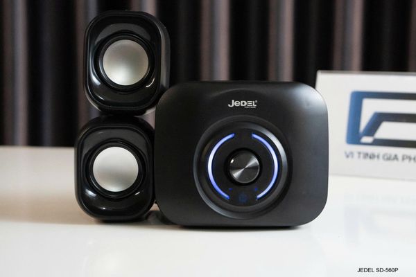 Loa máy tính công suất cao USB+3.5 JEDEL SD-560P - Màu Đen