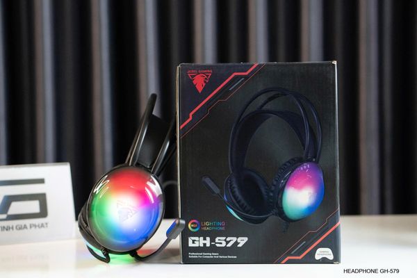 Tai nghe chơi game JEDEL GH-579 có Microphone, giả lập âm thanh 3.5*2