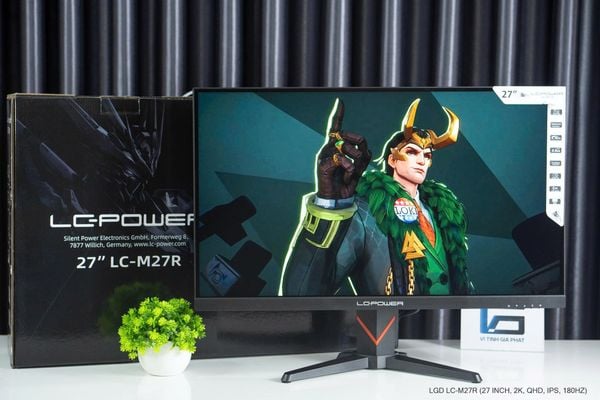 LC-POWER LC-M27R Phẳng (27 inch, QHD, 180Hz, IPS, 0.5ms) - Màu Đen