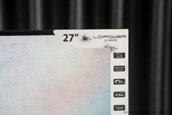 LC-POWER LC-M27R Phẳng (27 inch, QHD, 180Hz, IPS, 0.5ms) - Màu Đen