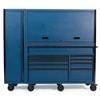  80 INCH 10 DRAWER WITH TOP HUTCH AND SIDE LOCKER 