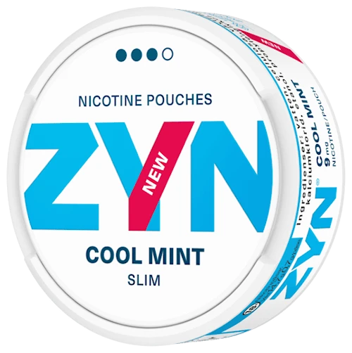 ZYN Cool Mint ( Bạc Hà Lạnh ) Slim Strong 9mg Nicotine Pouches – White Snus
