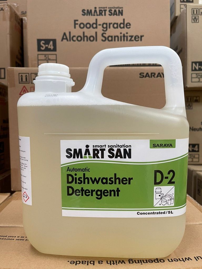Dung dịch rửa chén Smart San Automatic Dishwasher Detergent D-2 (Dùng cho máy rửa chén tự động)