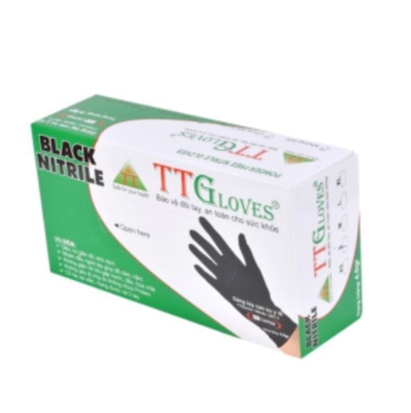 Găng tay y tế nitrile đen