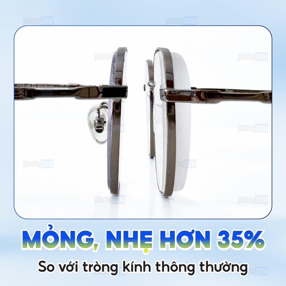 Tròng kính siêu mỏng Chemi U1 1.67