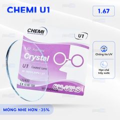 Tròng kính siêu mỏng Chemi U1 1.67