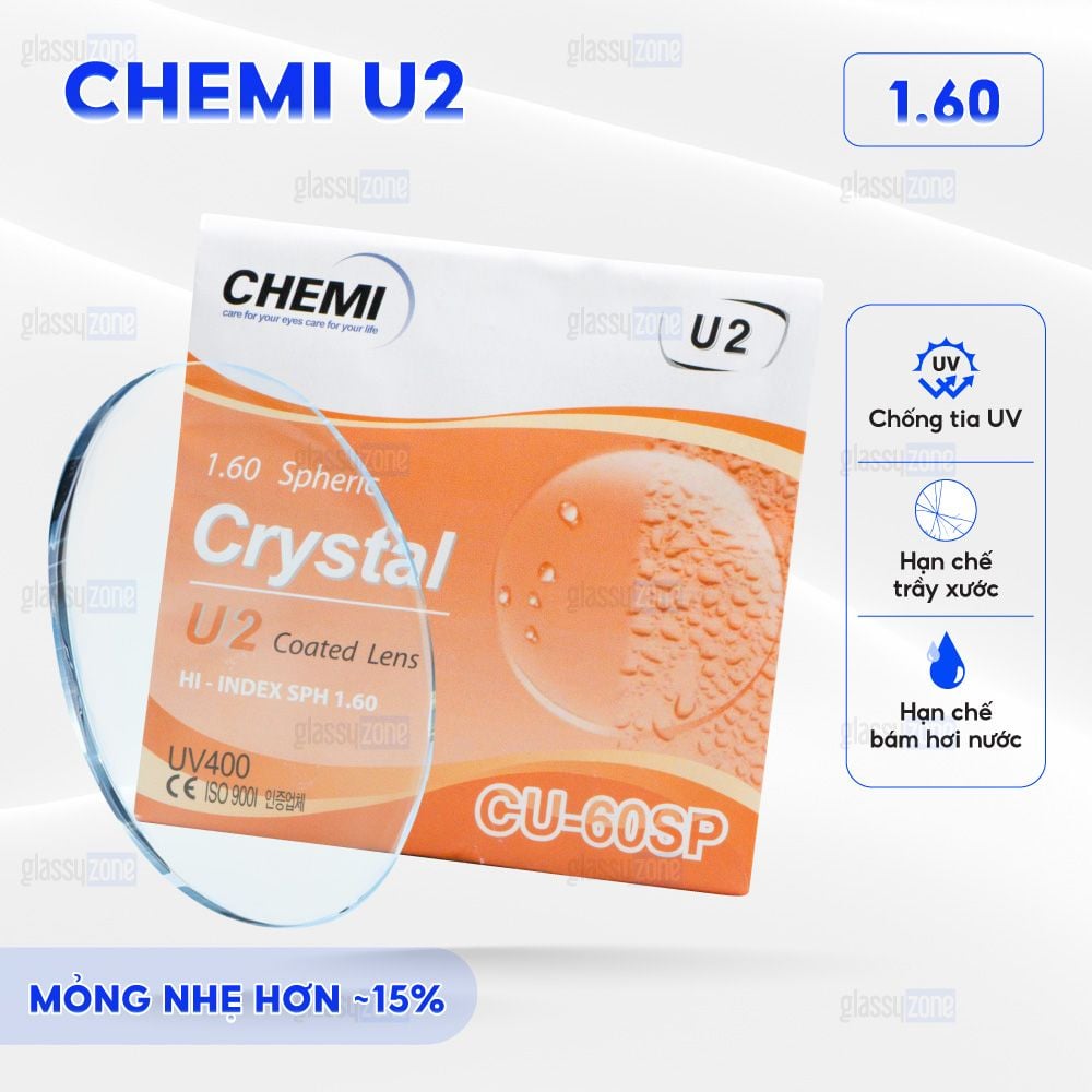 Tròng kính Chemi U2 1.60