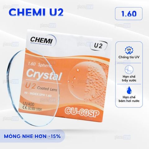 Tròng kính Chemi U2 1.60