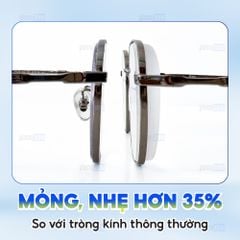 Tròng kính siêu mỏng chống ánh sáng xanh Chemi U6 1.67