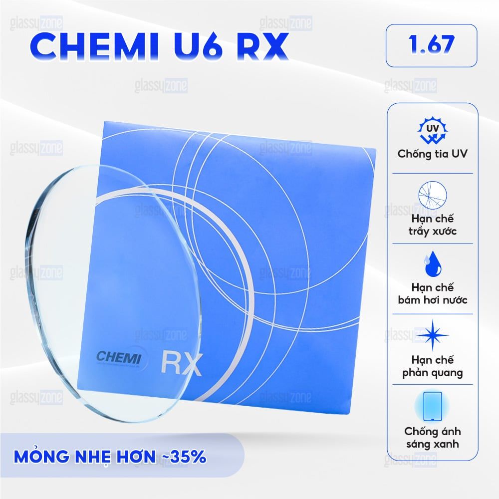 Tròng kính Chemi U6 RX
