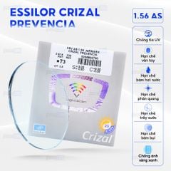 Tròng kính chống ánh sáng xanh Essilor Crizal Prevencia 1.56
