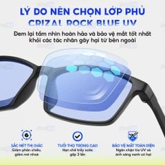 Tròng kính chống ánh sáng xanh Essilor Crizal Rock 1.67