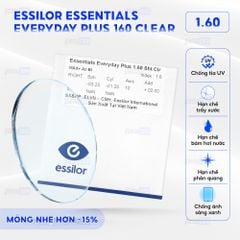 Đa tròng đánh Essilor Essential Everyday Plus Clear