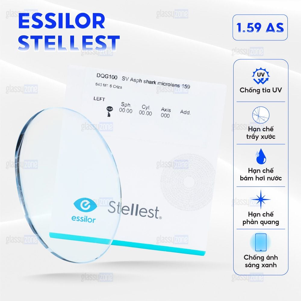 Tròng kính kiểm soát tiến triển cận thị Essilor Stellest 1.59