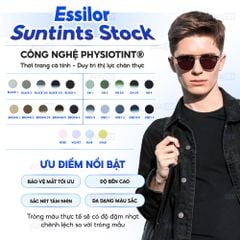 Tròng kính nhuộm màu Essilor Suntints Stock 1.56