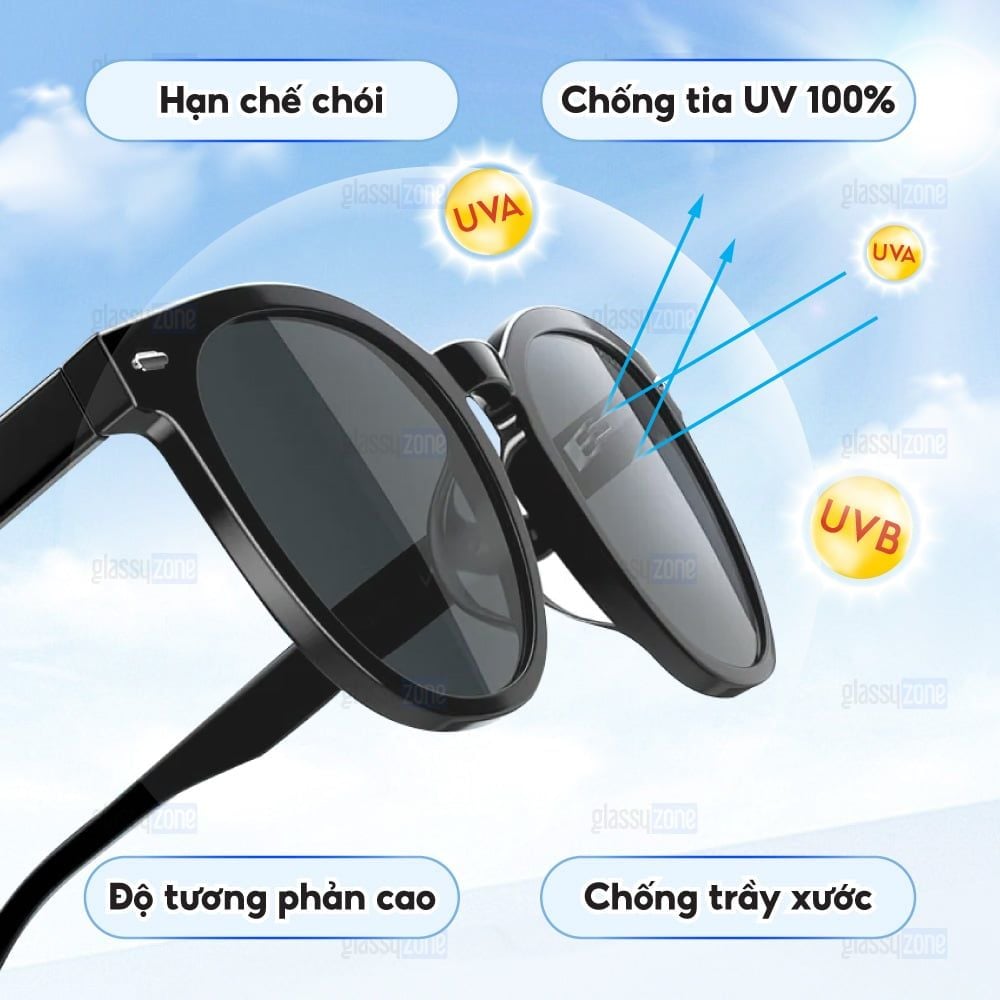 Tròng kính nhuộm màu Essilor Suntints Stock 1.60