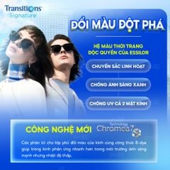 Tròng kính đổi màu Essilor Transition Classic 1.60 - Xám Khói
