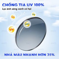 Tròng kính đổi màu Essilor Transition Gen8 1.50 Xtractive