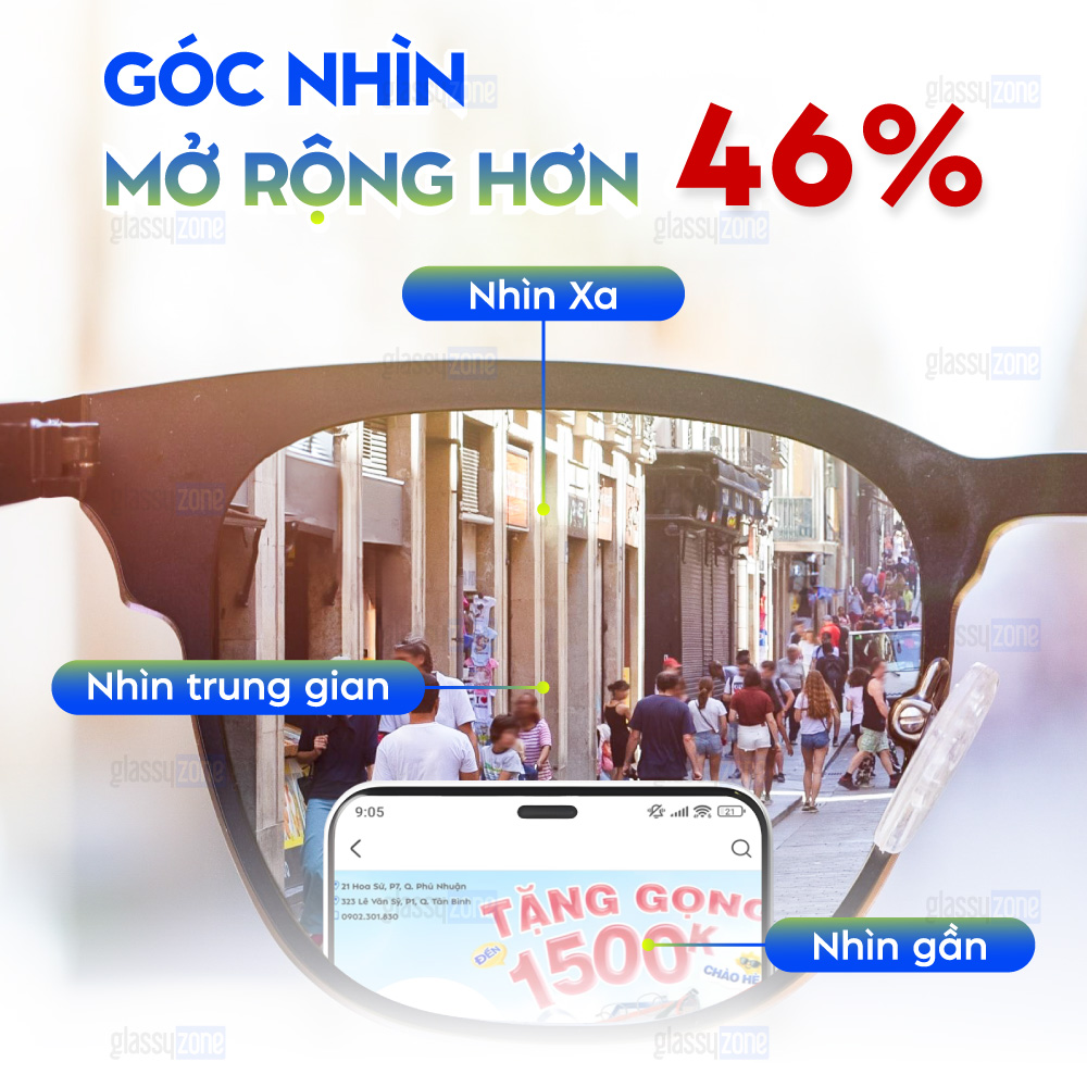 Đa tròng đánh Essilor Varilux Comfort Max Clear