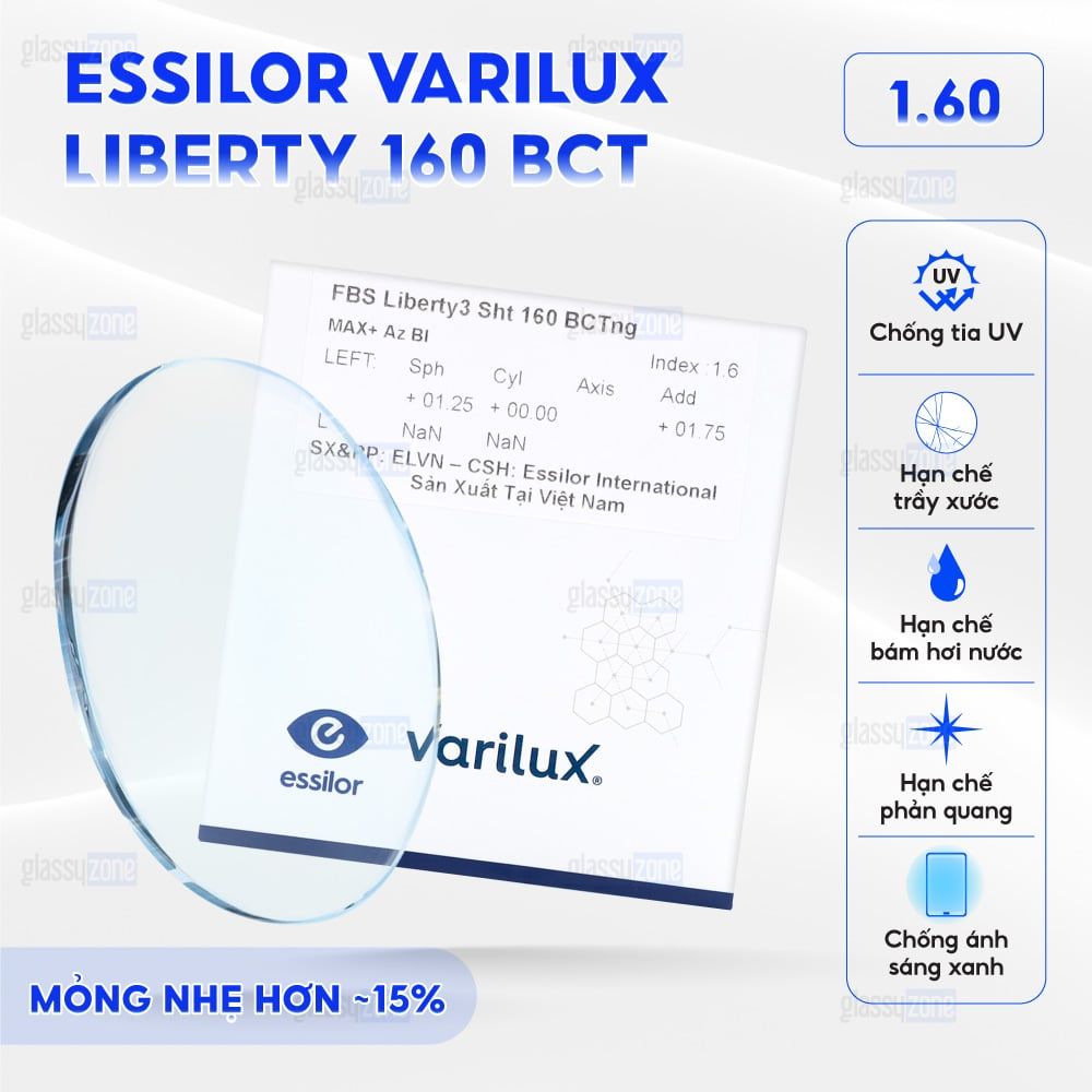 Đa tròng đánh Essilor Varilux Liberty