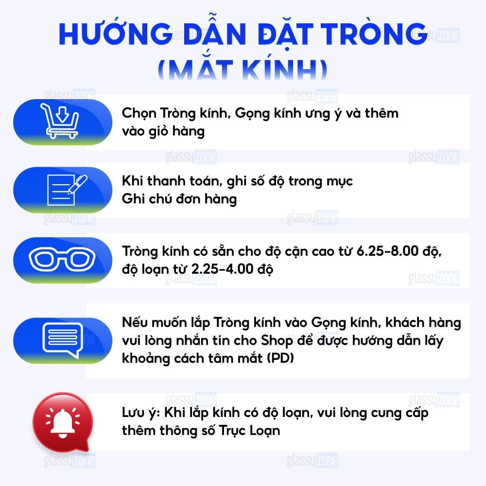 Tròng kính bơi có độ cận/loạn