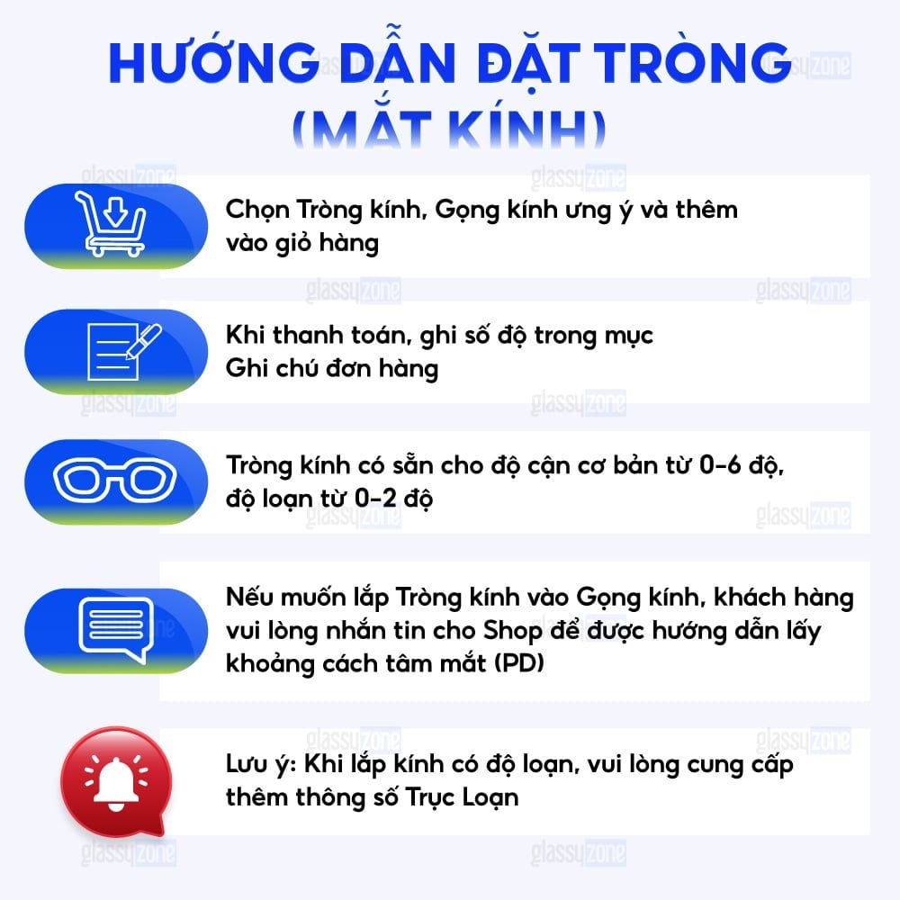 Tròng kính bơi có độ cận/loạn