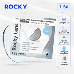 Tròng kính đổi màu Rocky 1.56 - Xám Khói